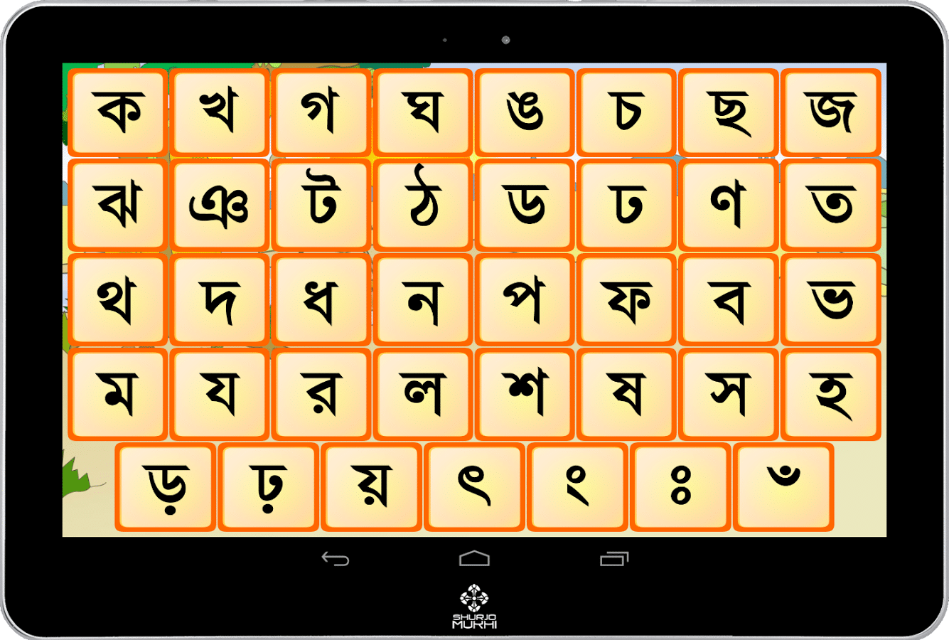 Bangla Typing Chart