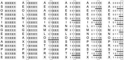 Binary Alphabet 