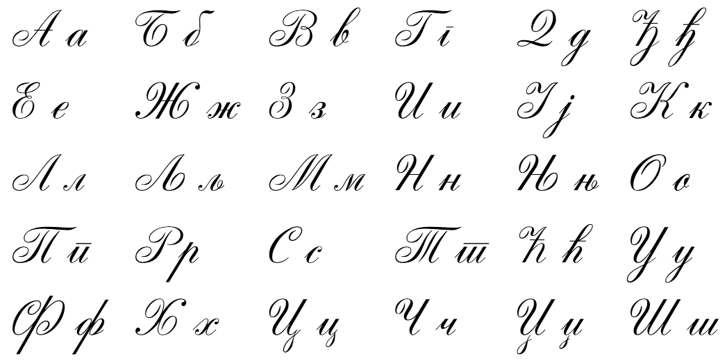 Cyrillic Alphabet Page