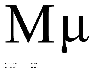 Greek Letter m Symbol
