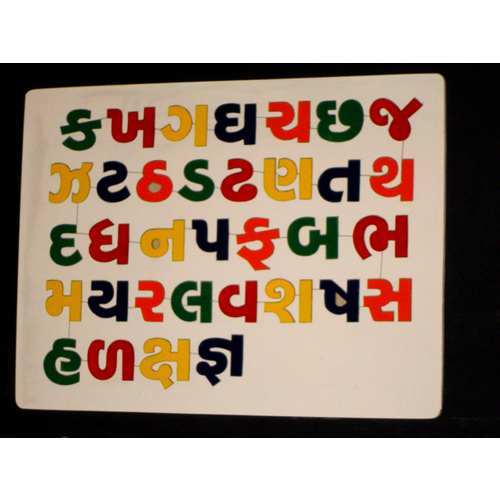 Gujarati Alphabet Poster