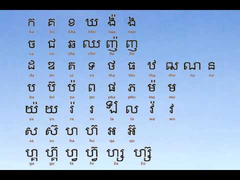 Khmer Alphabet 