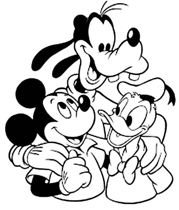 Mickey Mouse Coloring Page Picture – Oppidan Library