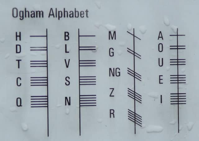 Ogham Alphabet 