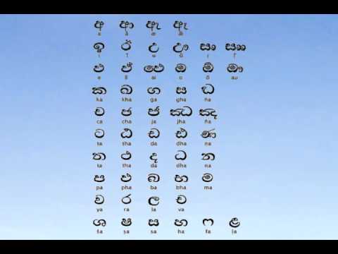 Sinhala Alphabet Chart Collection | Quote Images HD Free