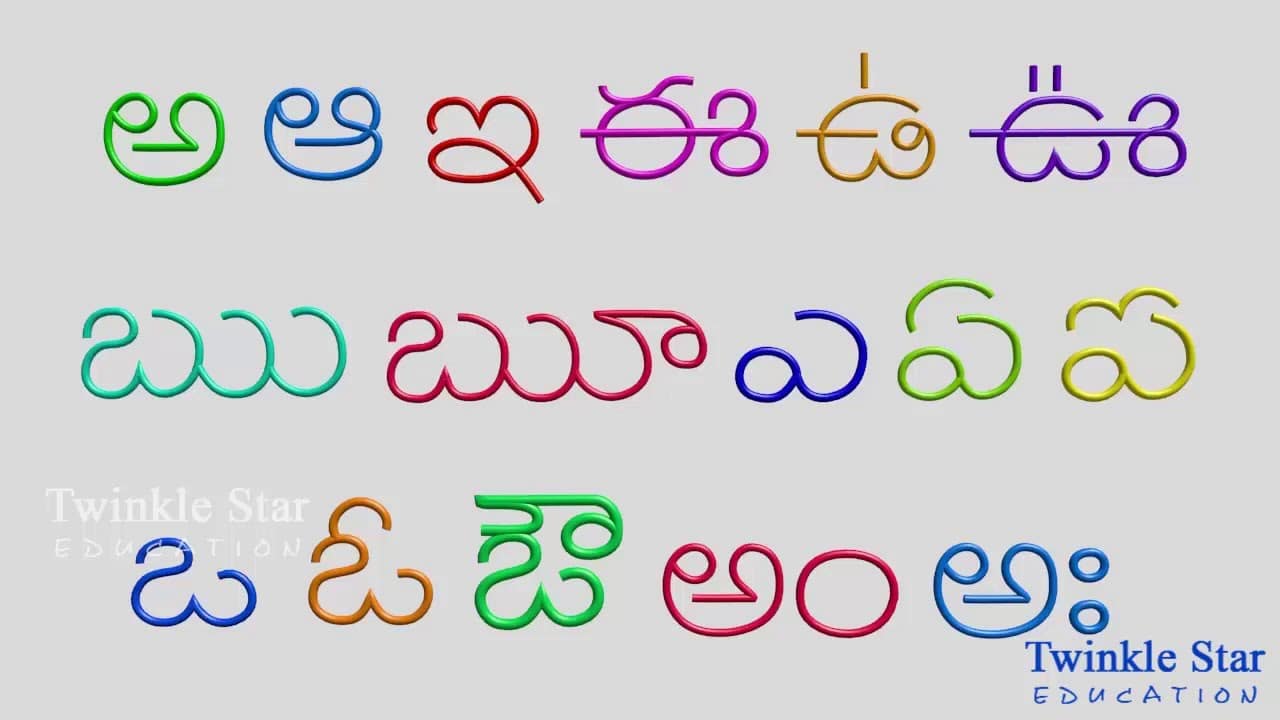 Telugu Alphabet Image  Oppidan Library