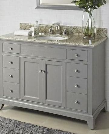 grey bathroom vanity 