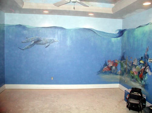 painting on wall 
