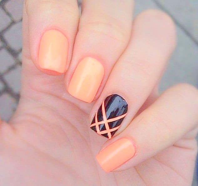 simple and easy nail design Idea