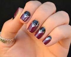 online simple and easy nail design idea