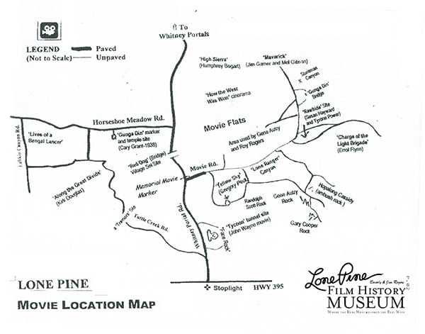 Alabama Hills Map