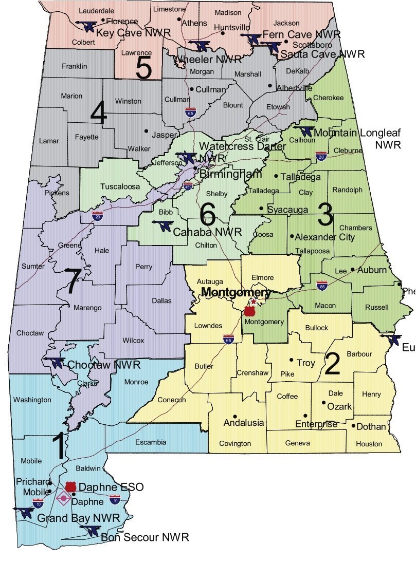 Alabama Map District