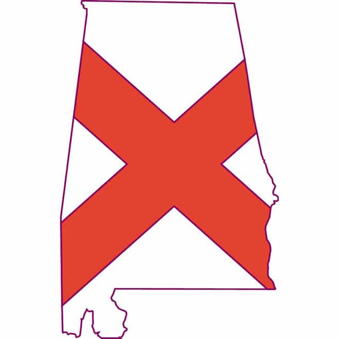 Alabama Map Vector