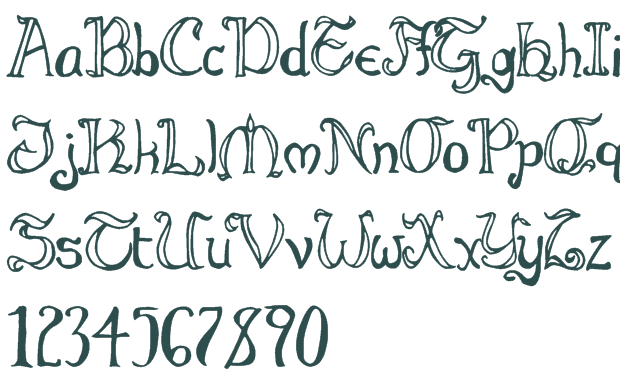 Alphabet Font Bubble