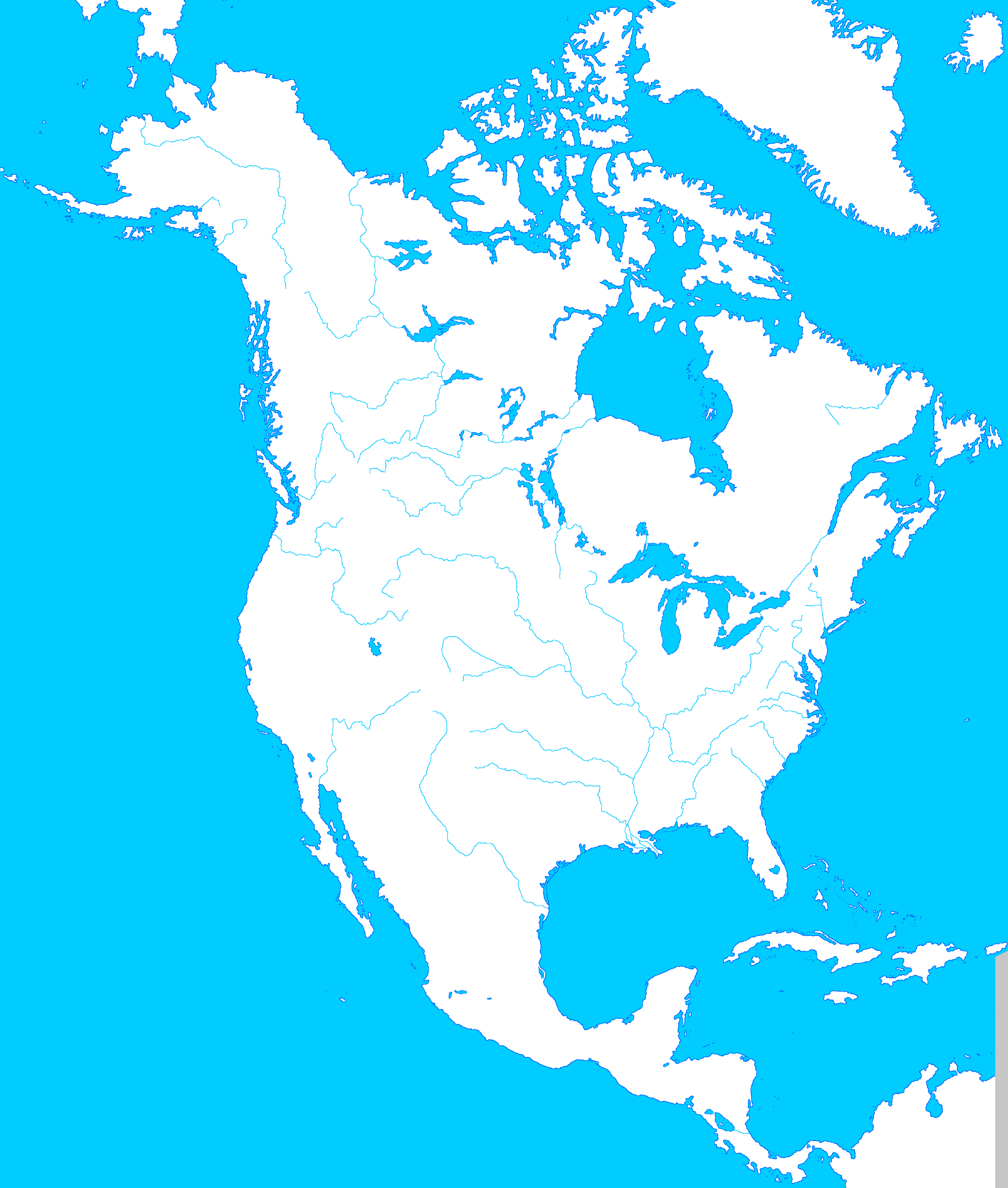 America Map Template