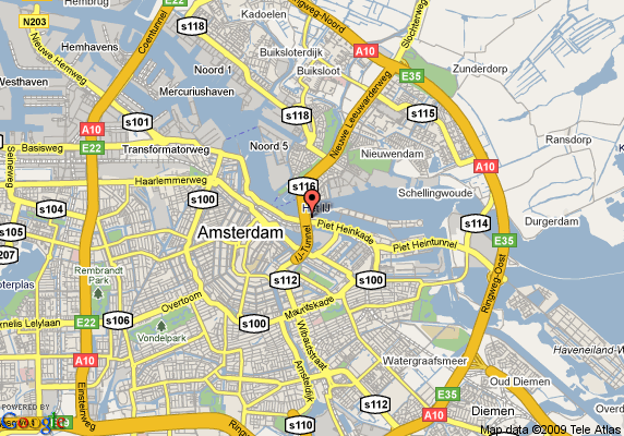Amsterdam City Center Map