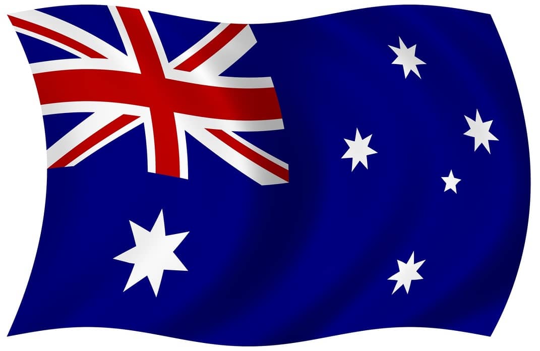 Australia Map Flag
