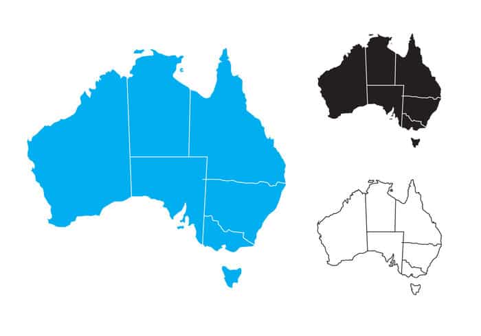 Australia Map vector