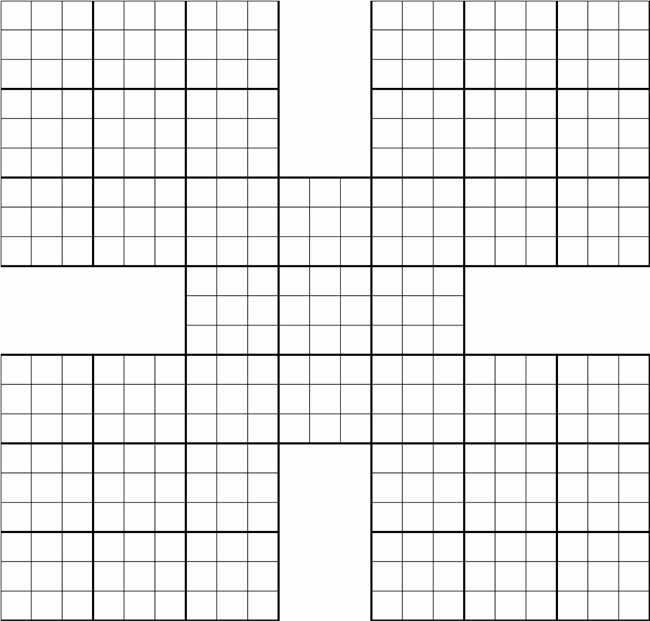 Blank Sudoku Template