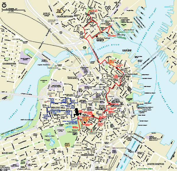 Boston Printable Street Map