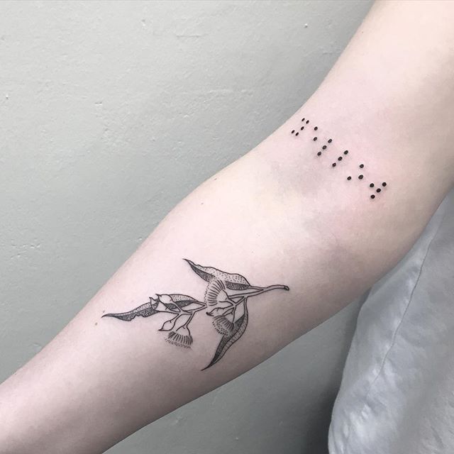 Braille Alphabet Tattoo