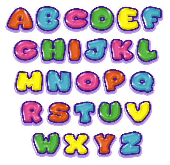 Bubble Letters Clipart | Oppidan Library