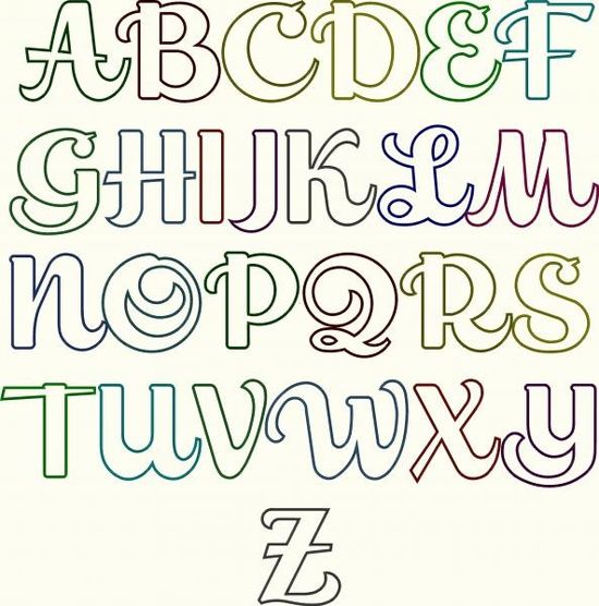 Bubble Letters Drawing