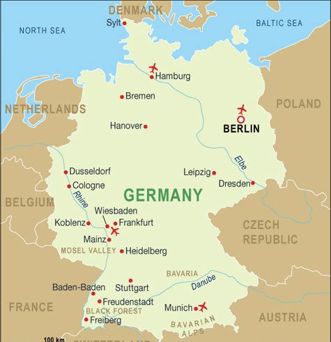 Country Map Germany