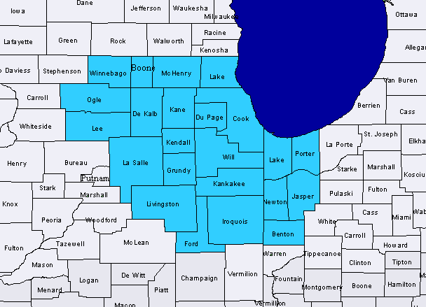 County Map Chicago