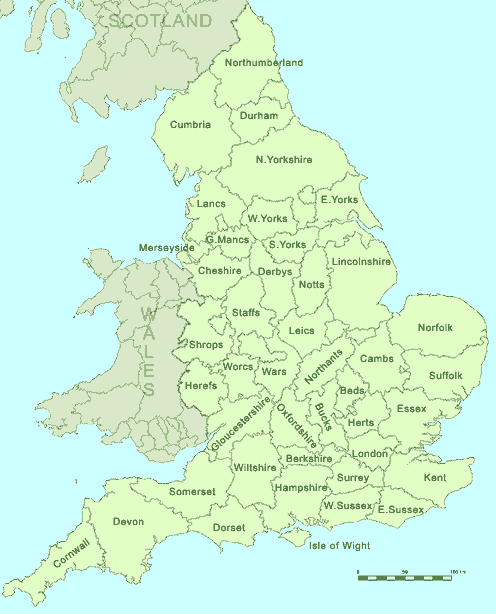 County Map England