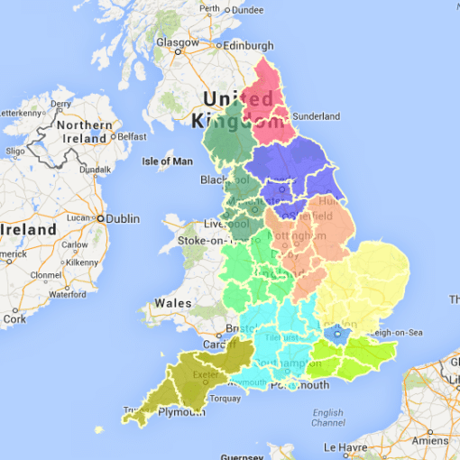County Map UK