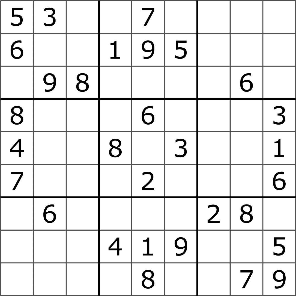 Easy Sudoku Print