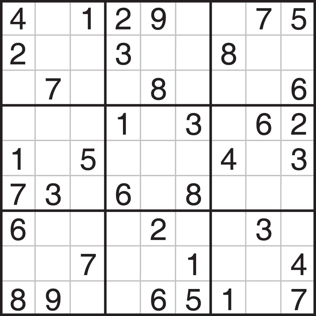 Easy Sudoku Puzzles Printable