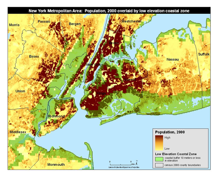 Elevation Map of NY
