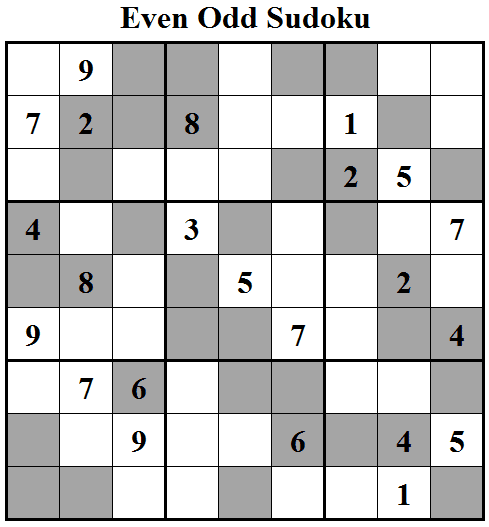 Even Sudoku Fun