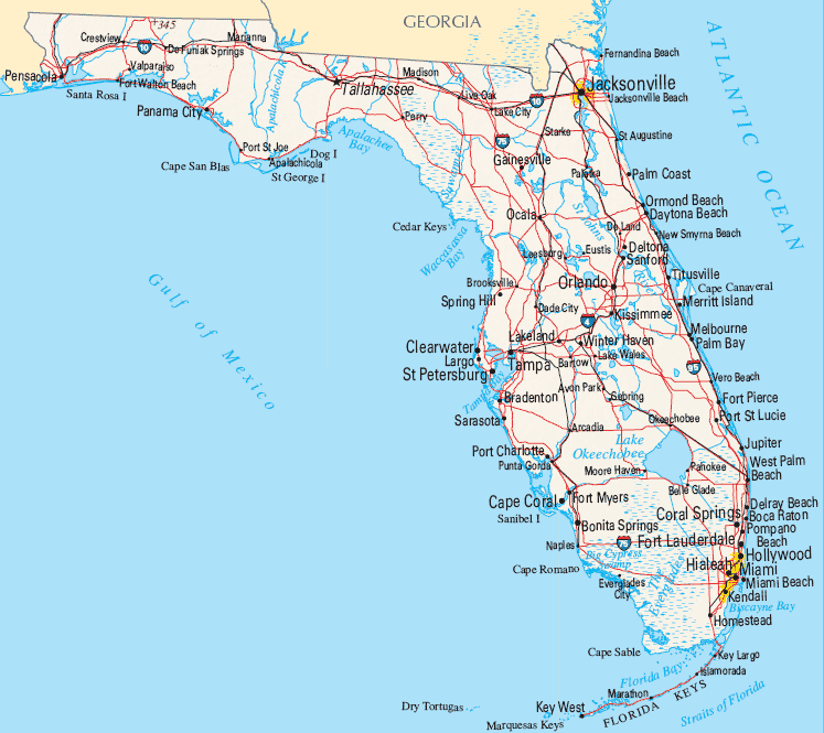 Florida Map Cities