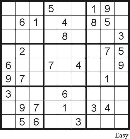 Free Online Sudoku Easy