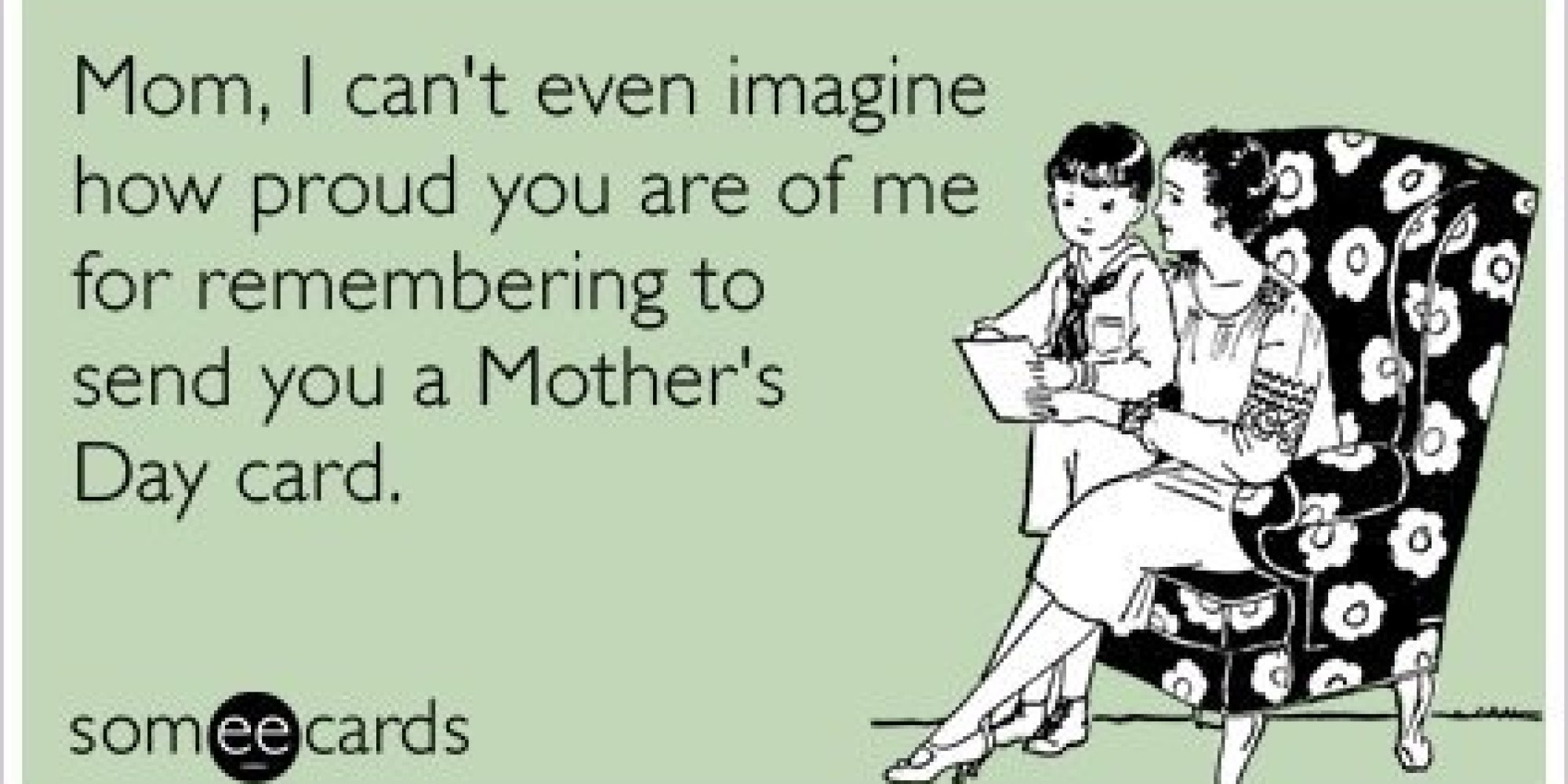 Funny Mothers Day Card From Son