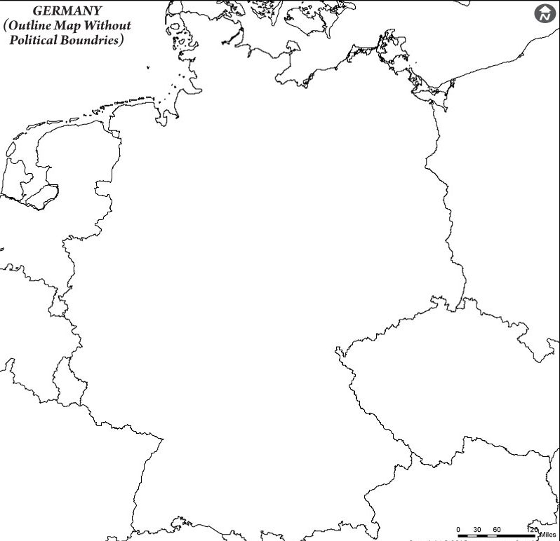 Germany Map Outline