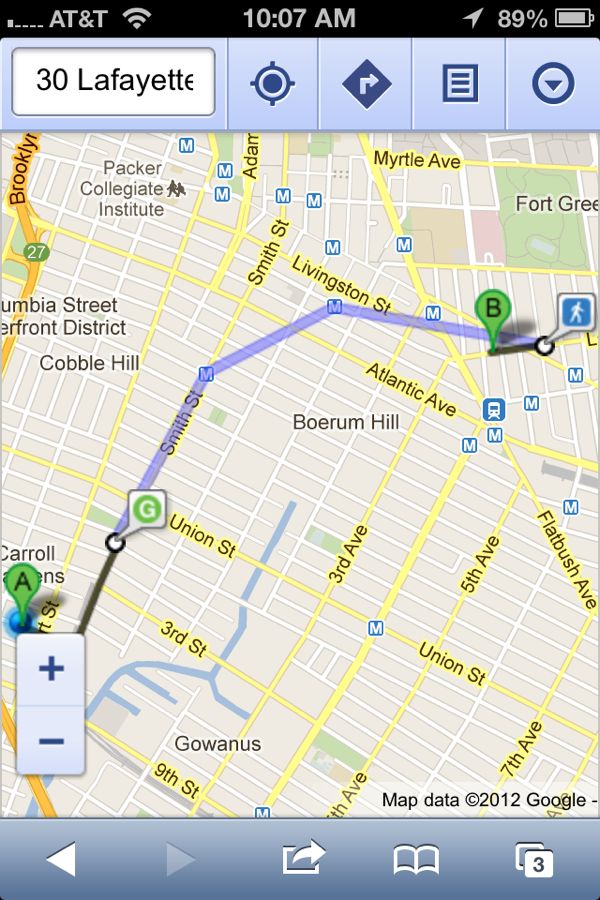 Google Map Mobile