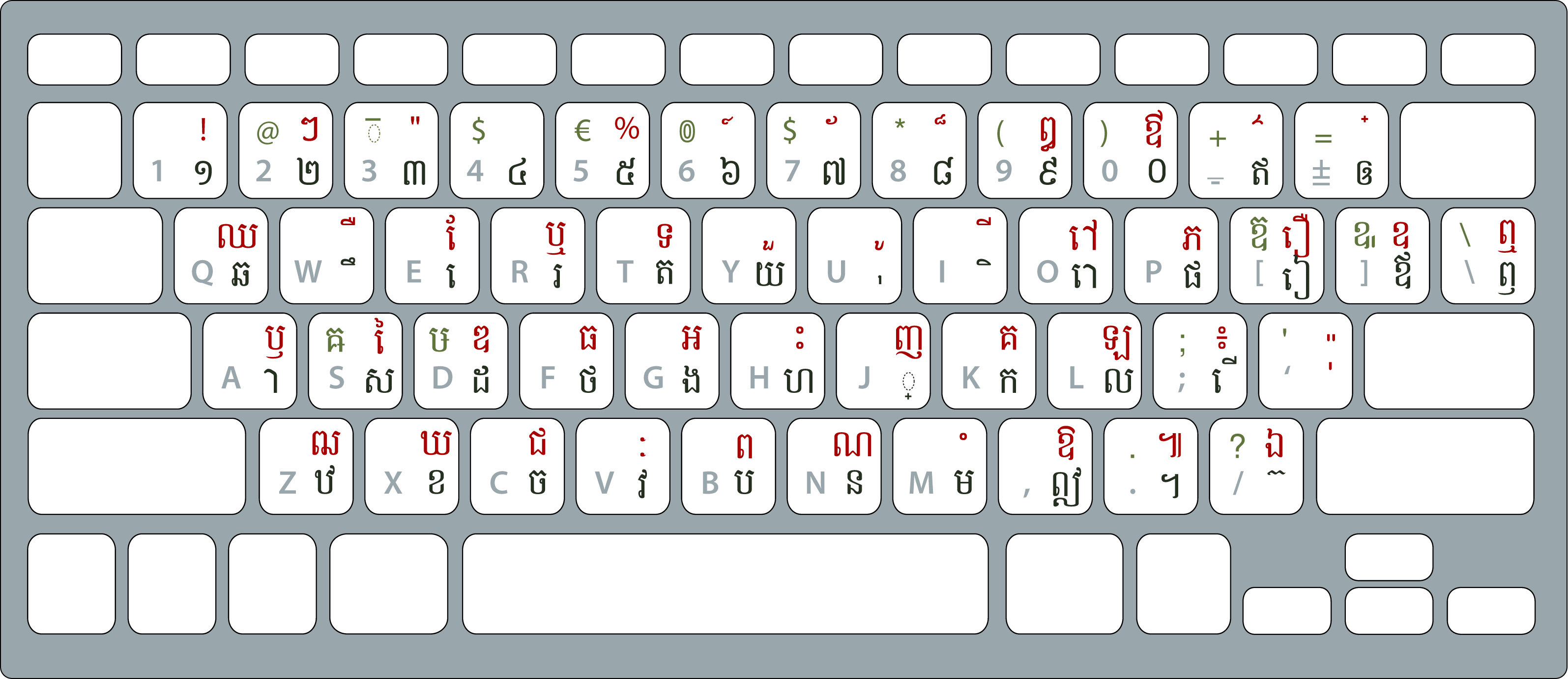 Khmer Alphabet Keyboard 1 