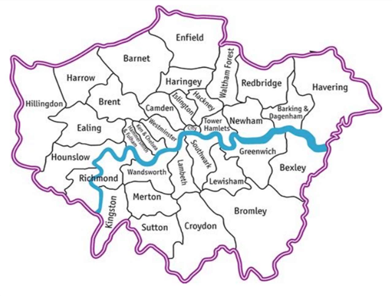 London Map Outline