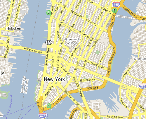 Map NYC Streets
