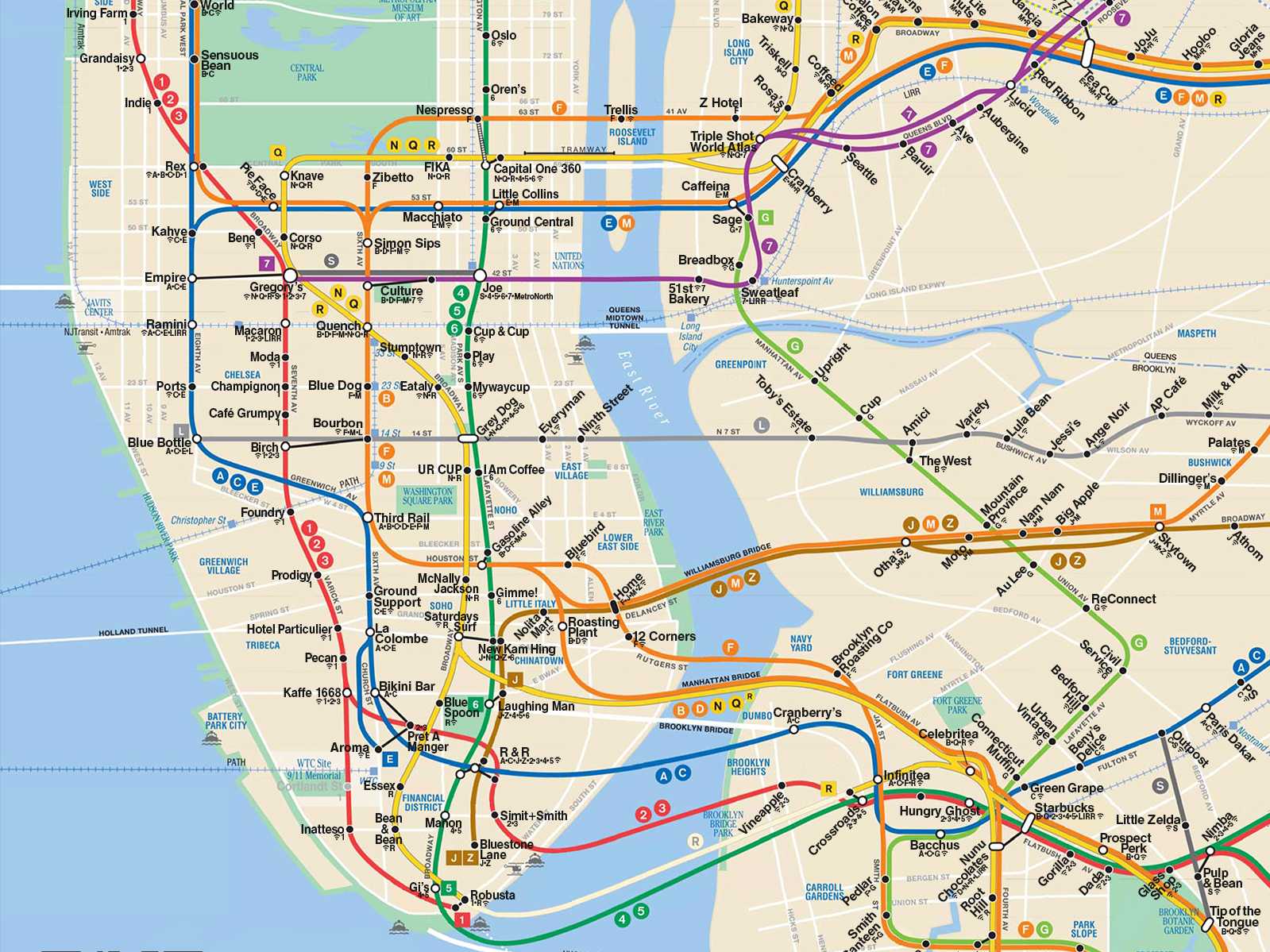 Map New York City