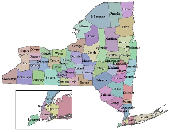 Map ny State