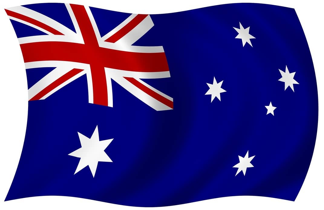 Map of Australia Flag