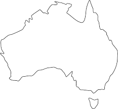 Map of Australia Outline