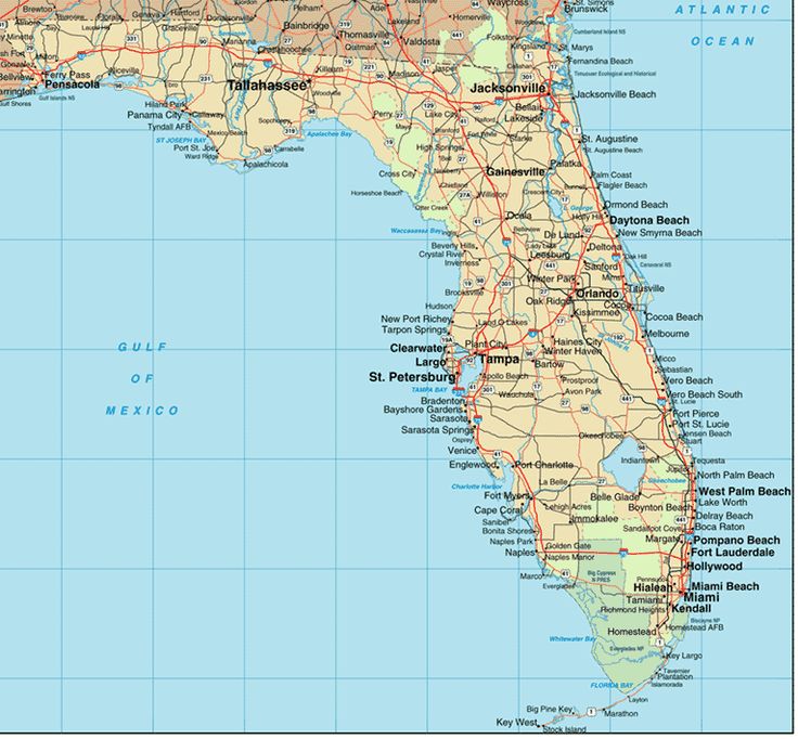 Map of Florida Cities