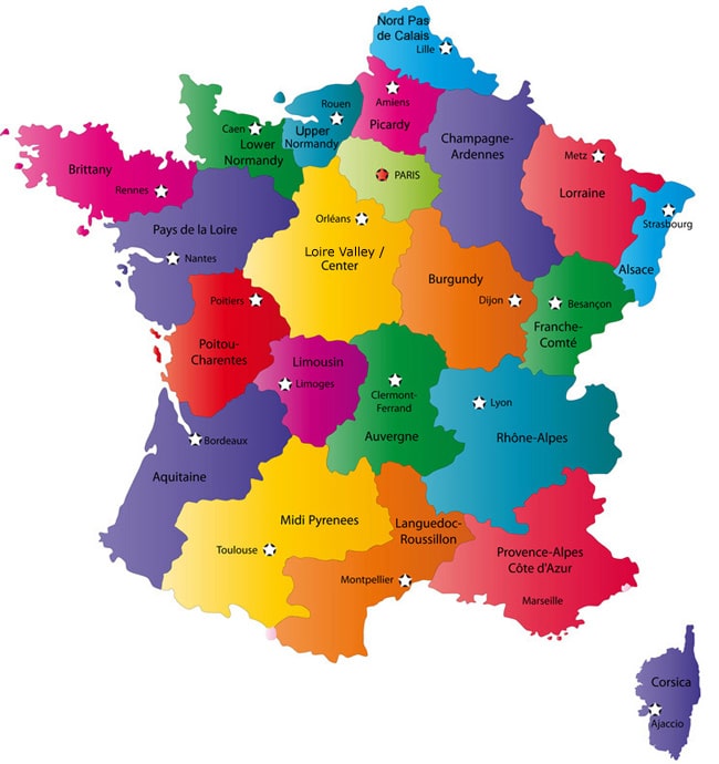 Map of France Image