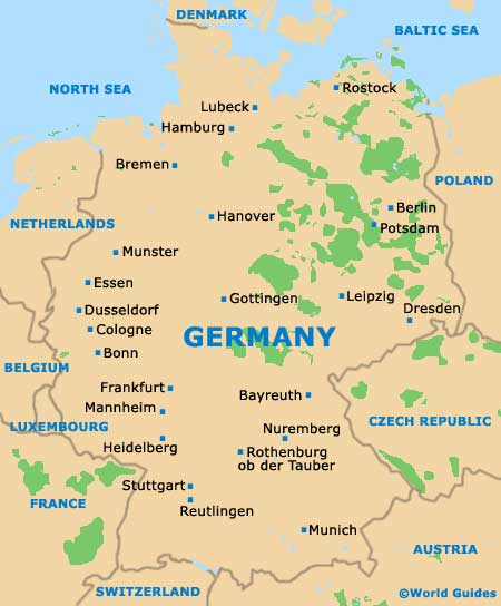 Map of Germany Airport